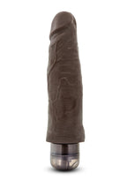 Dr. Skin Cock Vibe 14 Vibrating Dildo - Chocolate - 8in