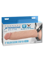 Fantasy X-Tensions Elite Silicone Hollow Strap-On Dual Density - Vanilla - 9in