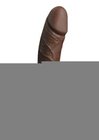 Fetish Fantasy Series Rechargeable Hollow Strap-On Dildo with Balls and Harness with Wireless Remote Control - Chocolate - 8in