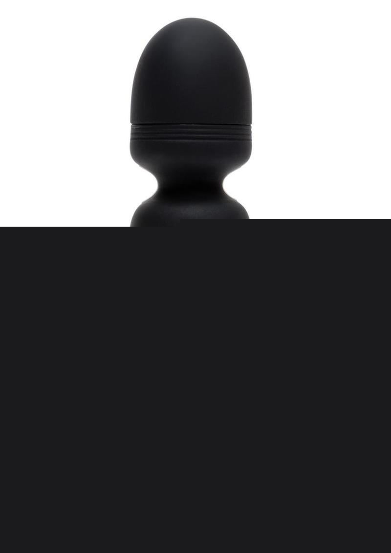 Fifty Shades Of Grey Sensation Rechargeable Silicone Mini Wand Vibrator - Black
