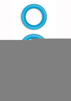 Firefly Halo Medium Silicone Cock Ring - Blue/Glow In The Dark - Medium
