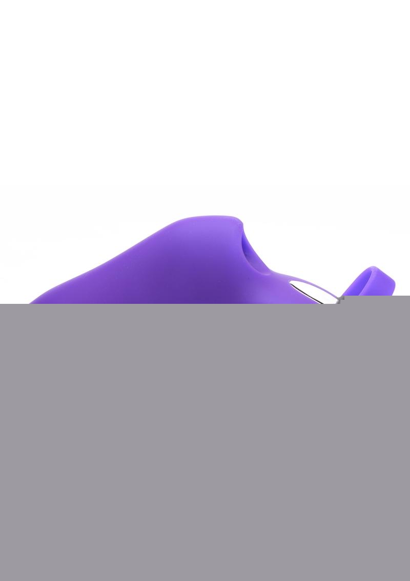 Frisky 7x Finger Bang'her Pro Silicone Rechargeable Finger Vibrator - Purple