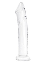 Glas Dildo Glass with Veins and Flat Base - Clear - 12in