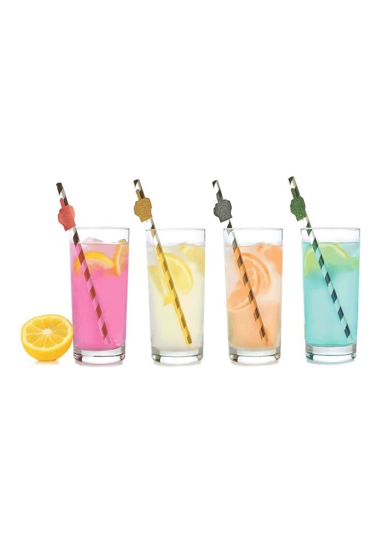 Happy F'n Birthday Tall Party Straws