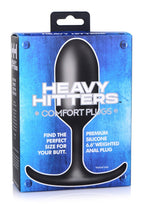 Heavy Hitters Premium Silicone Weighted Anal Plug - Black - XLarge