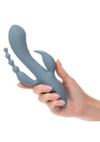 III Triple Ecstasy Rechargeable Silicone Stimulating Massager - True Pleasures