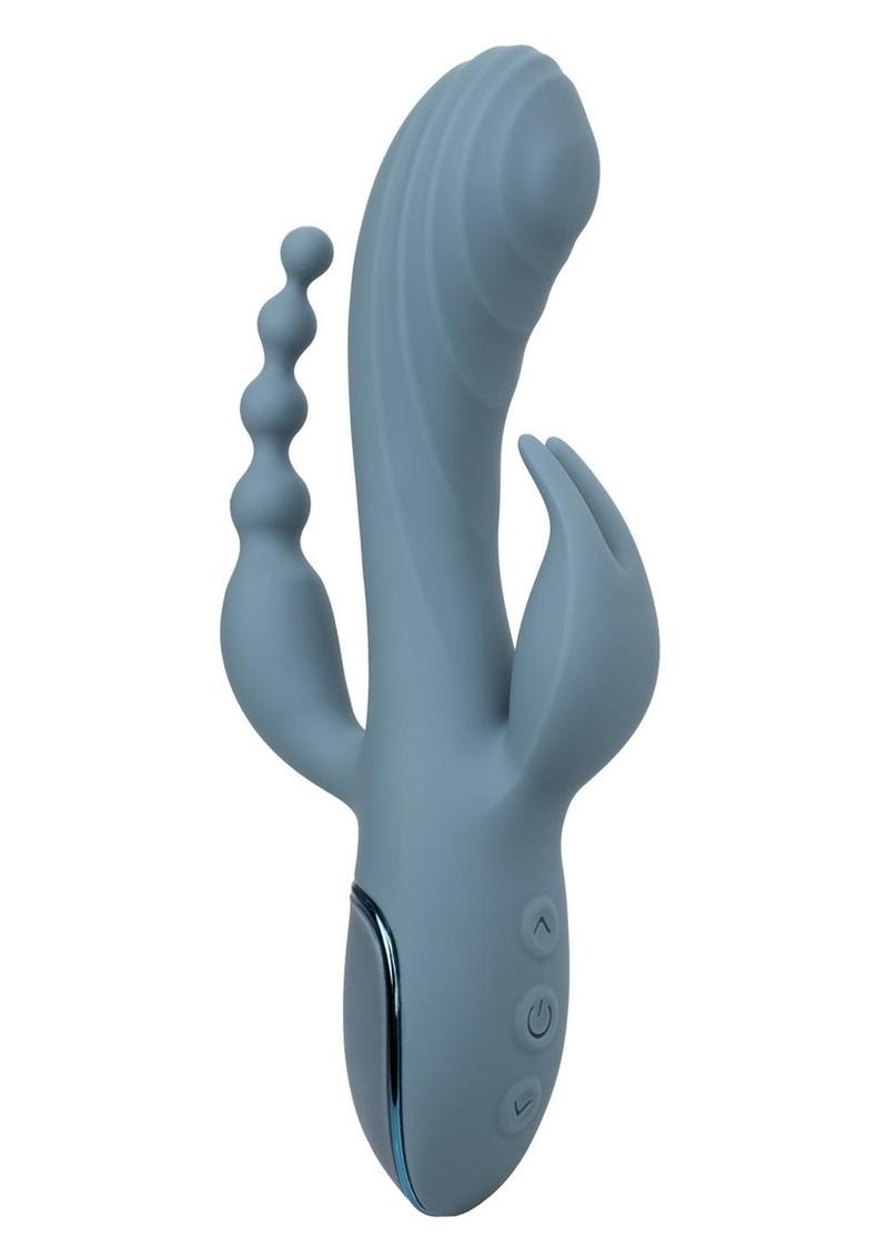 III Triple Ecstasy Rechargeable Silicone Stimulating Massager - True Pleasures