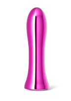 Inya Shimmer Rechargeable Steel Vibrator - Metal/Pink