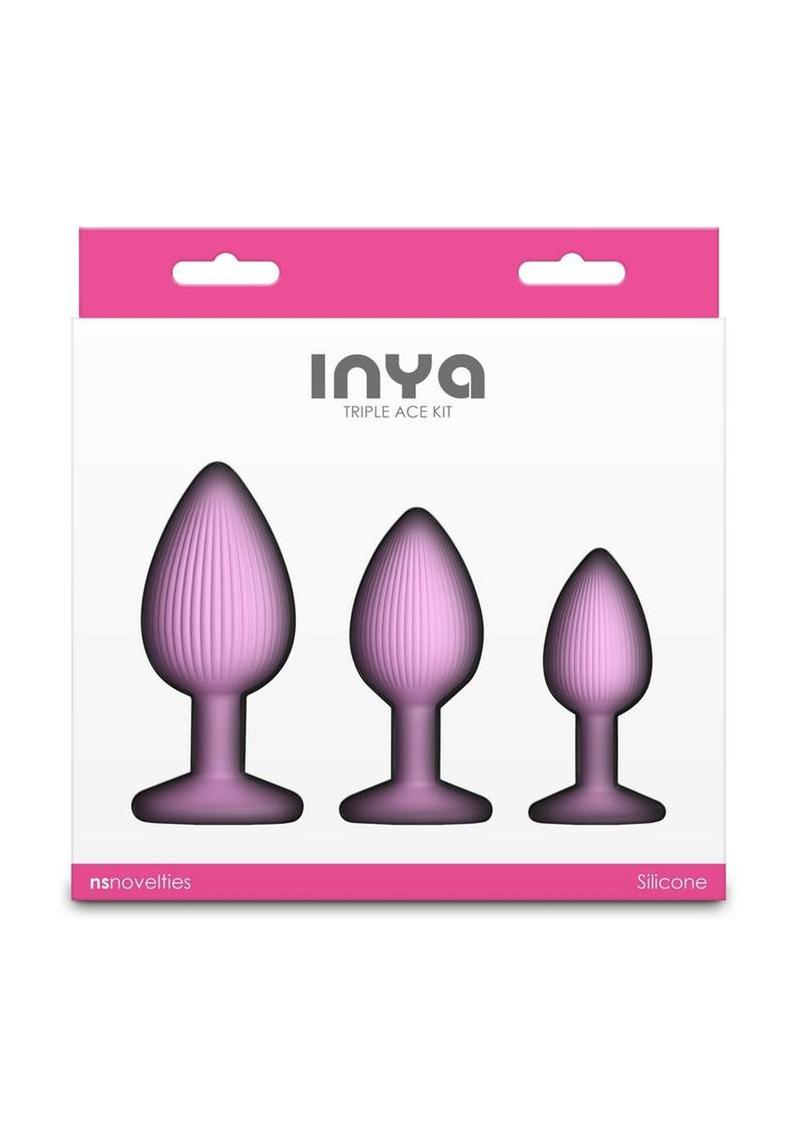 Inya Triple Ace Kit Silicone Lube Channel Anal Plugs