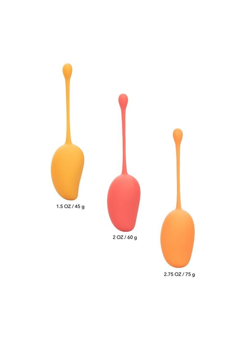 Kegel Training Set Mango Silicone - True Pleasures
