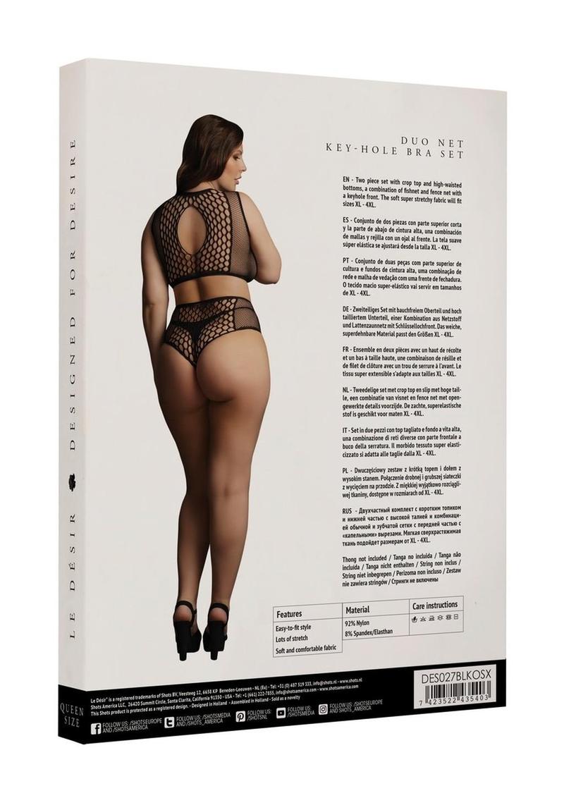 Le Desir Duo Net Key Hole Bra