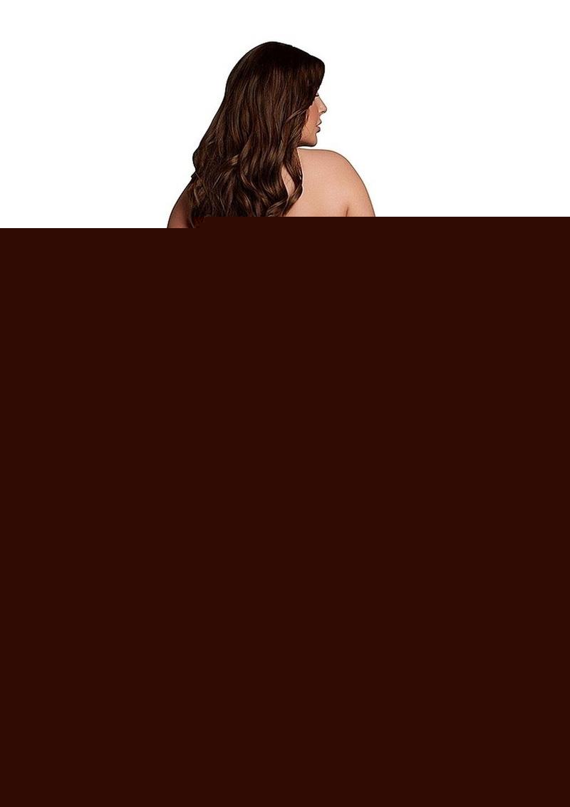 Le Desir Suspender Pantyhose with Strappy Waist - Queen - Sunset Glow