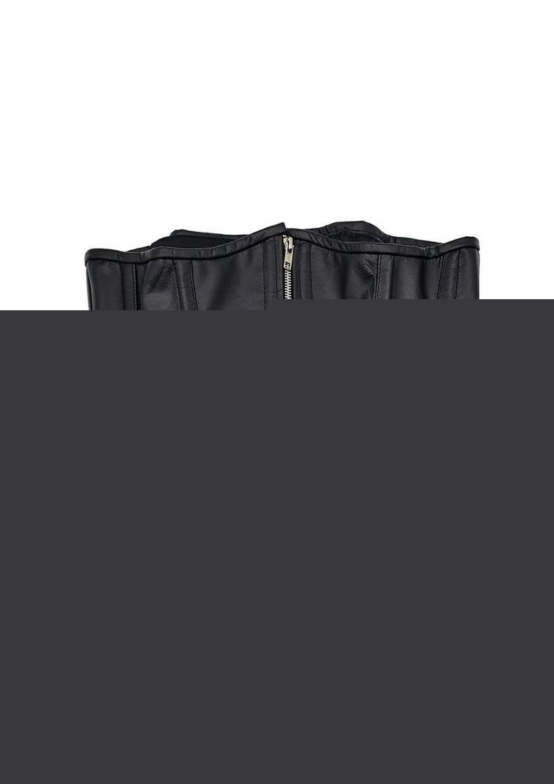 Leather Corset - Black - Large/XLarge