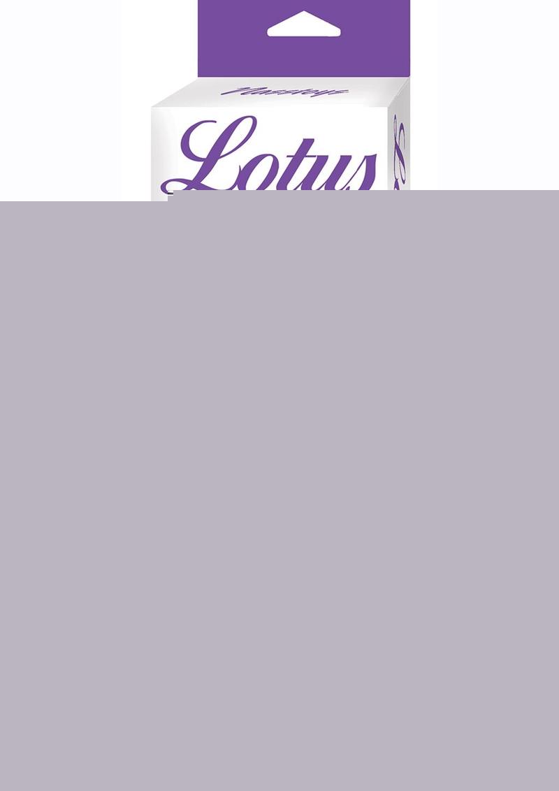 Lotus Sensual Massager #3 Silicone Rabbit Vibrator - Purple/White