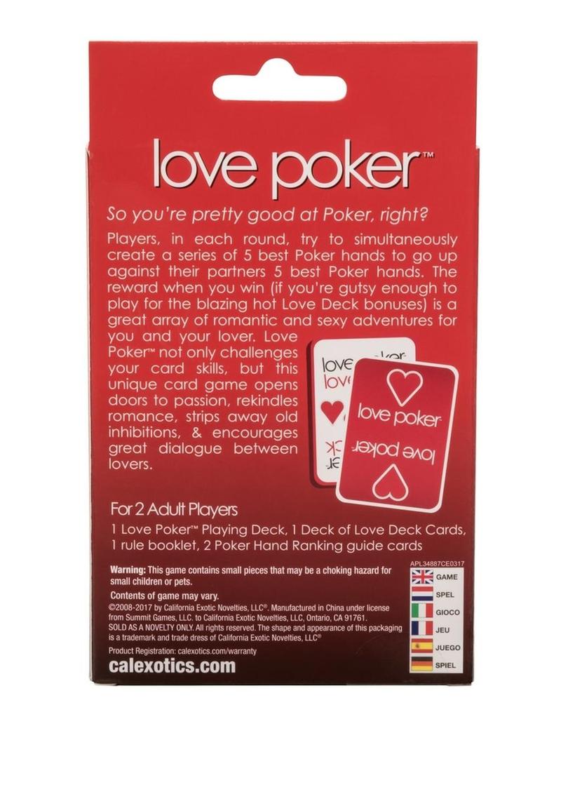 Love Poker Couples Card Game - True Pleasures