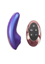 Love to Love Dreamer Silicone Rechargeable Sense Touch Vibrator with Remote - Iridescent Night - Blue