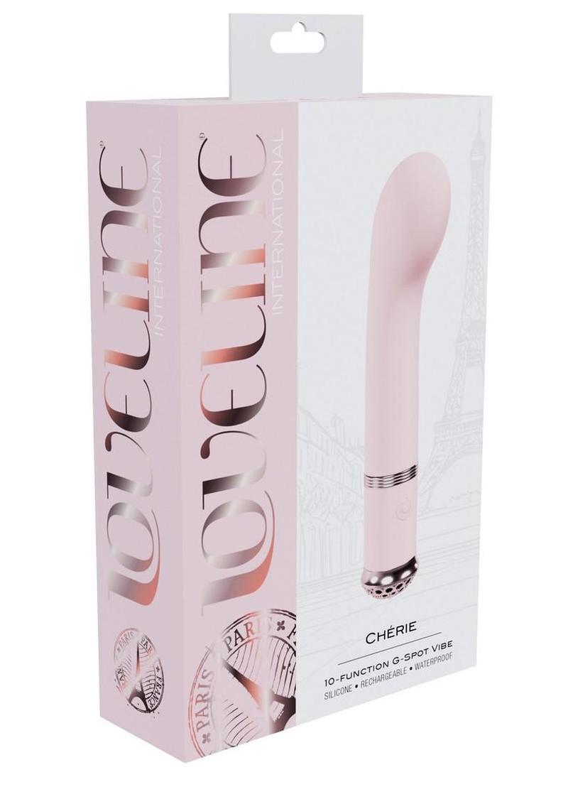Loveline Cherie 10 Function G-Spot Silicone Rechargeable Vibrator - Pink