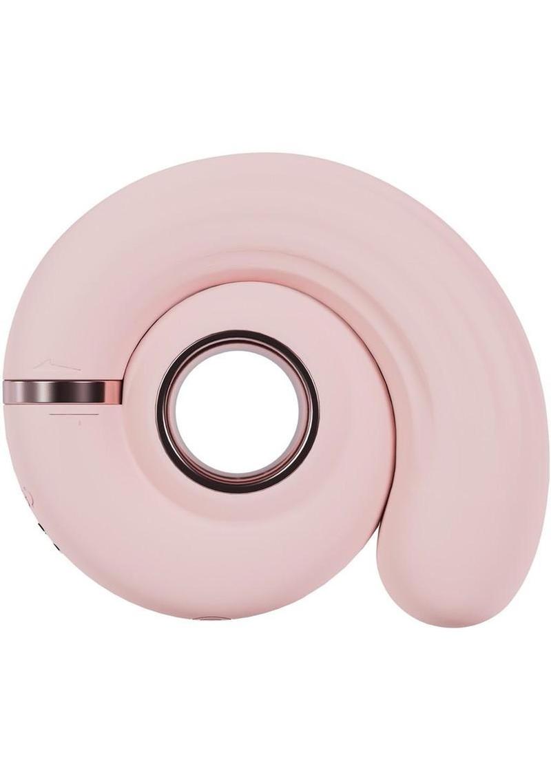 Loveline Tourner 10 Speed Silicone Rechargeable Vibrating Swirl Clitoral Stimulator - Pink