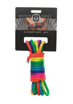 Master Series Bondage Rope - Multicolor/Rainbow - 16ft