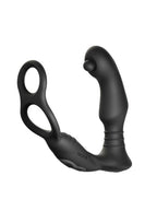 Nexus Simul8 Orbit Edition Rechargeable Silicone Vibrating Dual Motor Anal Cock and Ball Massager - Black
