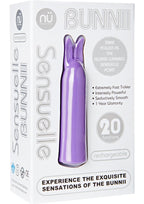 Nu Sensuelle Bunnii Rechargeable Silicone Vibrator - Purple