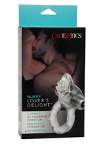 Nubby Lover's Delight Vibrating Cock Ring Cock Ring with Clitoral Stimulation - True Pleasures