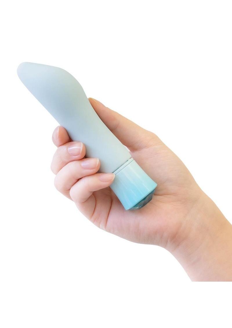 Oh My Gem Ardor Rechargeable Silicone Vibrator - Aquamarine - True Pleasures