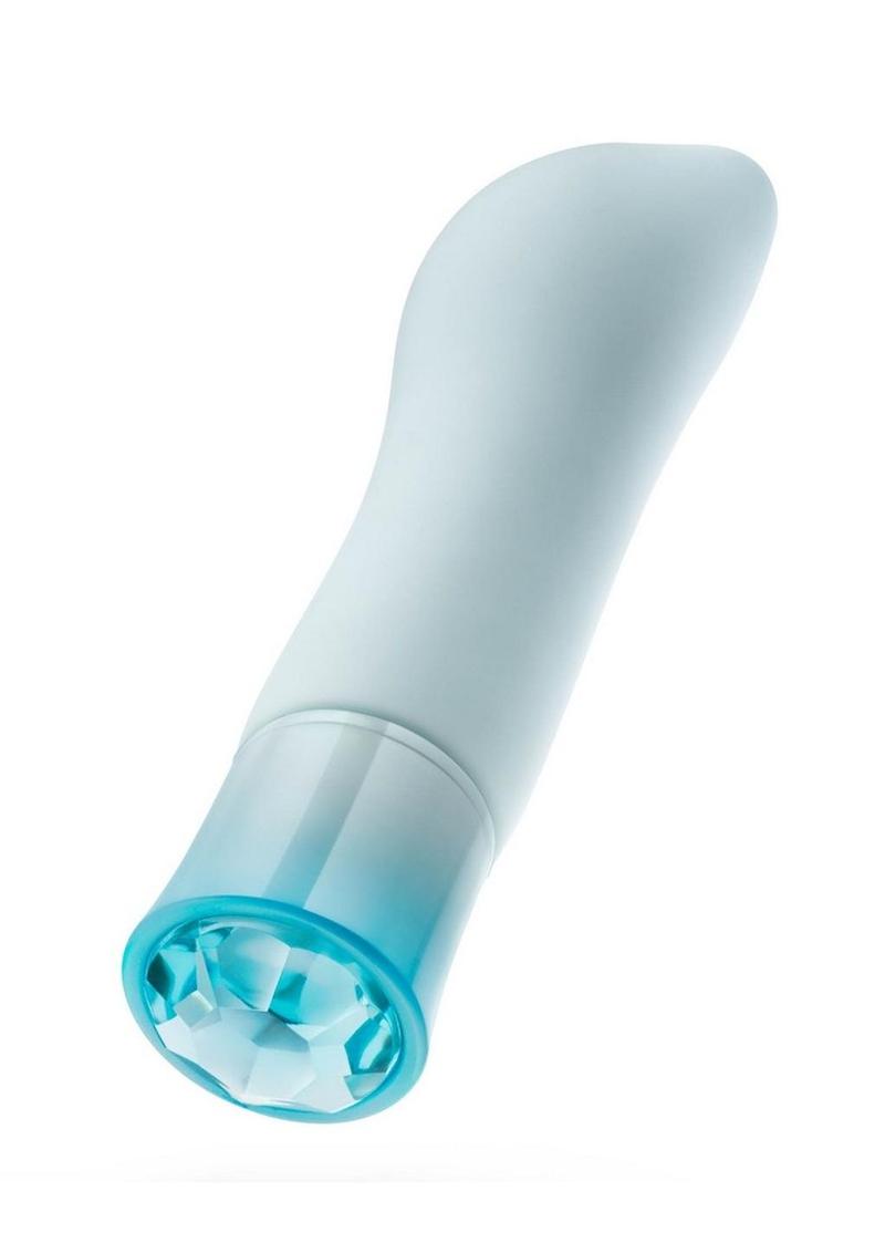 Oh My Gem Ardor Rechargeable Silicone Vibrator - Aquamarine - True Pleasures