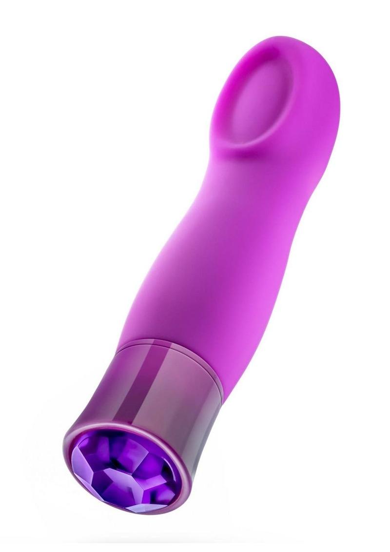 Oh My Gem Charm Rechargeable Silicone Vibrator - Amethyst - True Pleasures