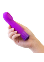 Oh My Gem Charm Rechargeable Silicone Vibrator - Amethyst - True Pleasures