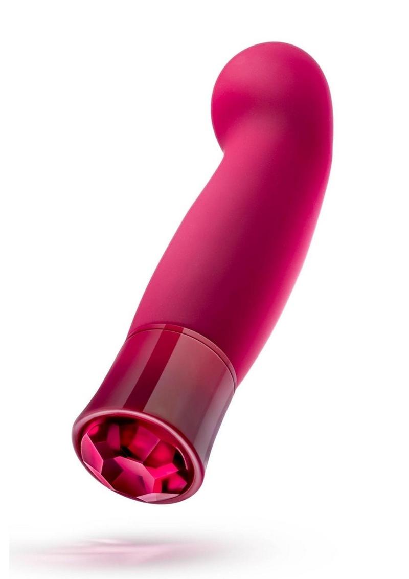 Oh My Gem Classy Rechargeable Silicone Vibrator - Garnet - True Pleasures