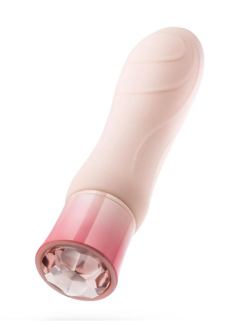 Oh My Gem Elegant Rechargeable Silicone Vibrator - Morganite - True Pleasures
