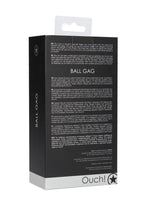 Ouch! Ball Gag with Leather Straps