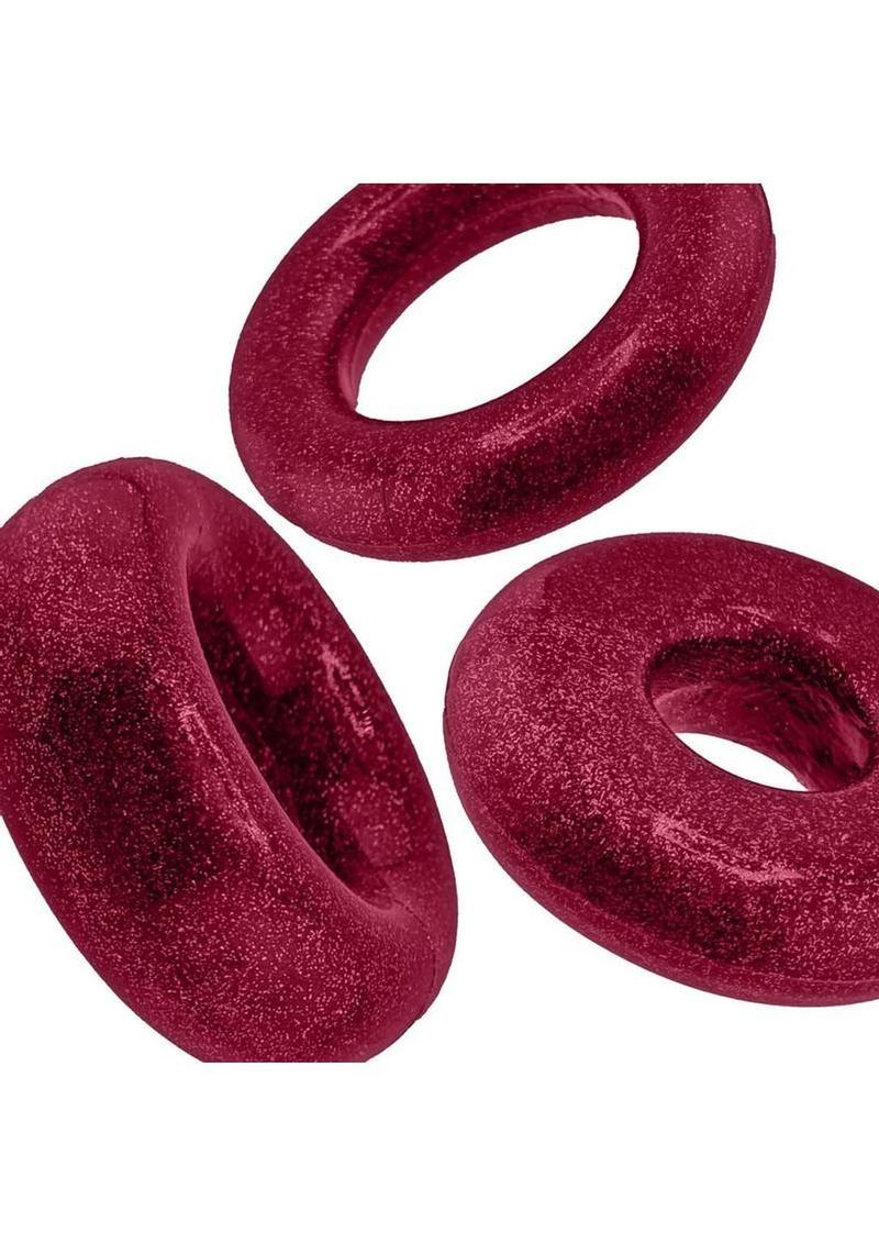 Oxballs Cockpack Multi Design Cockrings (3 Pack) - Cherry Lips