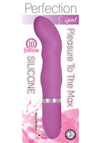 Perfection G-Spot Silicone Vibrator - Purple