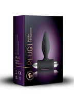 Petite Sensations Silicone Vibrating Anal Plug - Black