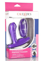 Pinpoint Pleaser Silicone Rechargeable P-Spot Vibrator with Remote Control - True Pleasures