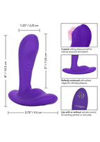Pinpoint Pleaser Silicone Rechargeable P-Spot Vibrator with Remote Control - True Pleasures