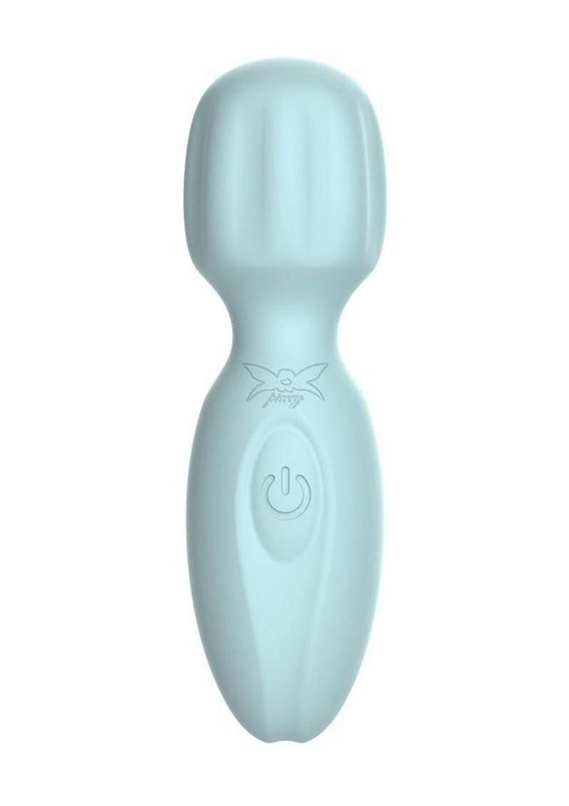 Pixey 2go Rechargeable Silicone Mini Wand - Ocean - Green