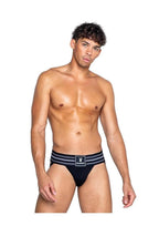 Playboy Mens Locker Room Classic Jock - Black - Small