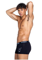 Playboy Mens Tuxedo Boxer Brief - Black/White - Large
