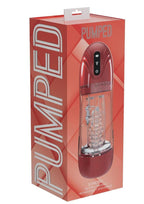 Pumped Sonicpull 10 Function Multimedia Enhanced Masturbator - Metallic - Red