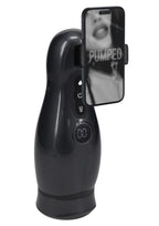 Pumped Virtuo 10 Function Rechargeable Masturbator with Phone Attachment - Grey/Gun Metal