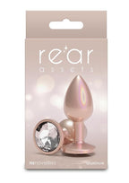 Rear Assets Chrome Anal Plug - Tan - Small