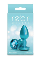 Rear Assets Chrome Anal Plug - Teal - Small