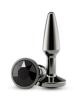 Rear Assets Chrome Tapered Anal Plug - Gray/Grey - Small