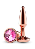 Rear Assets Chrome Tapered Anal Plug - Rose Gold - Small