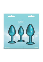 Rear Assets Tapered Trainer Chrome Plated Anal Plugs Kit