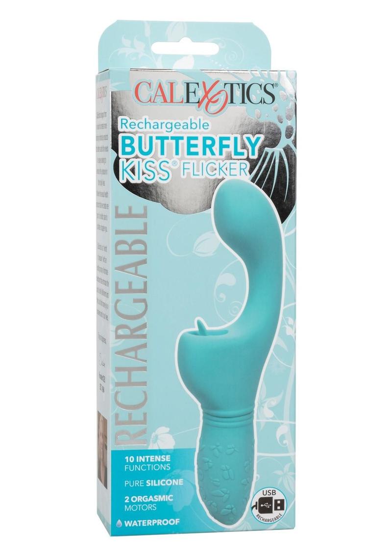 Rechargeable Butterfly Kiss Silicone Clitoral Flicker Vibrator - True Pleasures