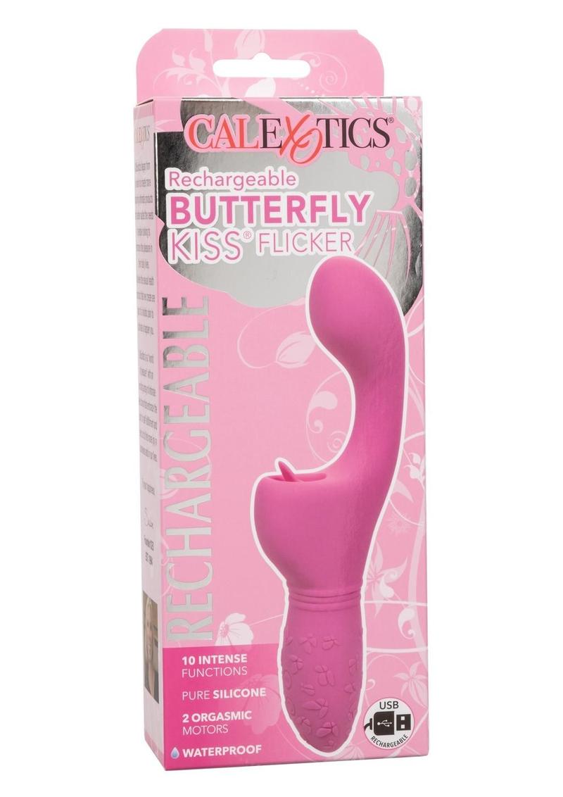 Rechargeable Butterfly Kiss Silicone Clitoral Flicker Vibrator - True Pleasures